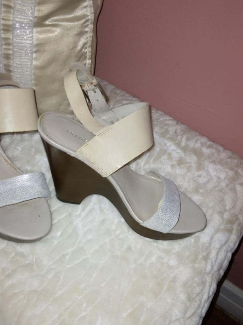 Franco Sarto White Sandals